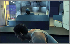 Go forward all the time and you will come across one of the cooks #1 walking amongst the pallets - Walkthrough - Chapter 7 - Walkthrough - Prison Break: The Conspiracy - Game Guide and Walkthrough