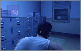 Sneak right below the first camera #1, meanwhile one of the guards will go down into the room and sit of the chair - Walkthrough - Chapter 7 - Walkthrough - Prison Break: The Conspiracy - Game Guide and Walkthrough