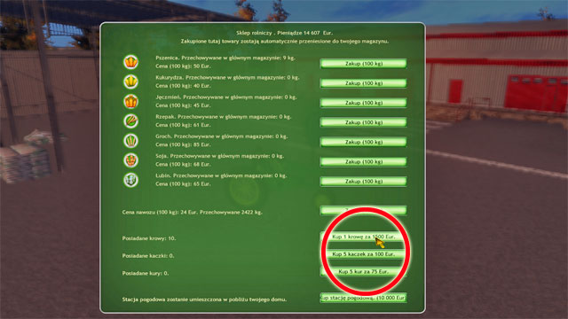 You can buy cows, ducks and hens. - Animal keeping - Farm development - Professional Farmer 2014 - Game Guide and Walkthrough