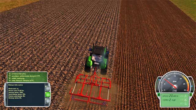 After you plow, you need to loosen the soil. - Loosening - Field works - Professional Farmer 2014 - Game Guide and Walkthrough