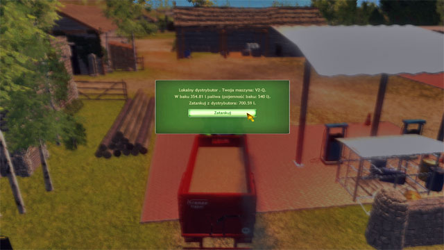 Refueling is simple - you just need to click the