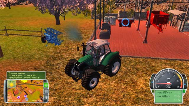 Reverse up into the garage and attach the broadcast spreader. - Getting acquainted with the farm and first works - The Career Mode - Professional Farmer 2014 - Game Guide and Walkthrough