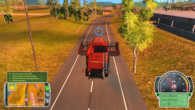 Watch out for the other vehicles and take the harvester to the farm. - Getting acquainted with the farm and first works - The Career Mode - Professional Farmer 2014 - Game Guide and Walkthrough