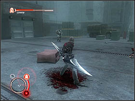 Youll surely need the Blade Air Slice upgrade here - thanks to it youll easily destroy the device filling the whole room with Bloodtox, substance that harms Alexs body - Men Like Gods | Walkthrough - Walkthrough - Prototype Game Guide & Walkthrough