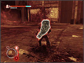 You will gain a new vision mode - youll be able to distinguish people between the normal ones and virus carriers - The First Monster | Walkthrough - Walkthrough - Prototype Game Guide & Walkthrough