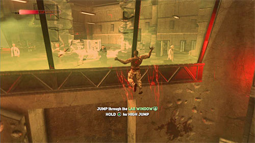 There is only one more action left - getting out of the Blackwatch facility - [Main mission 2] Resurrection | Main missions - Main missions - Prototype 2 Game Guide