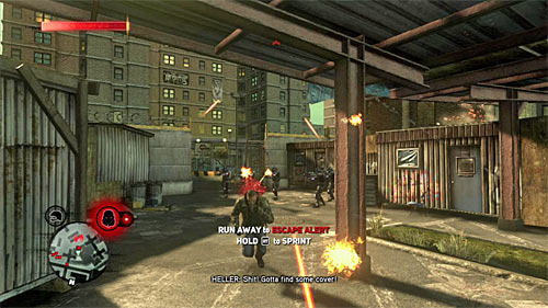 Do not try to fight with helicopter and Blackwatch soldiers, just quickly start fleeing - [Main mission 3] The Strong Survive | Main missions - Main missions - Prototype 2 Game Guide