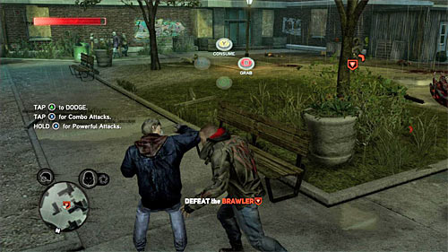 Brawlers attacks take a lot of energy and I suggest reacting somehow to it, if you lose more than half of your health bar - [Main mission 4] Operation Flytrap | Main missions - Main missions - Prototype 2 Game Guide