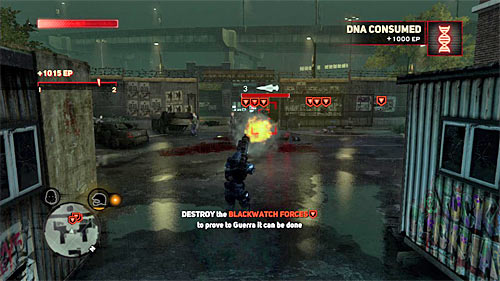 Notice, that after defeating first group of enemies, another squad of them appeared in the distance - [Main mission 4] Operation Flytrap | Main missions - Main missions - Prototype 2 Game Guide