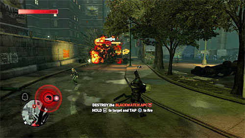 According to games instructions, take a rocket launcher from one of the opponents from the second squad (B button) - [Main mission 4] Operation Flytrap | Main missions - Main missions - Prototype 2 Game Guide