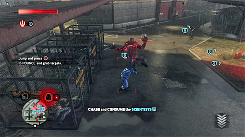 Prepare, because chase after four scientists will start right after cut-scene ends - [Main mission 5] Brain Drain | Main missions - Main missions - Prototype 2 Game Guide