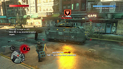 Now focus on attacking the second APC - [Main mission 9] Salvation | Main missions - Main missions - Prototype 2 Game Guide