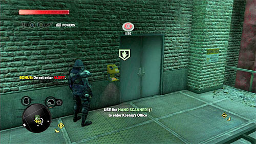 Hand scanner can be found in location [355, 1486], specifically on the balcony, where youve noticed recently eliminated guard - [Main mission 10] The Mad Scientist | Main missions - Main missions - Prototype 2 Game Guide