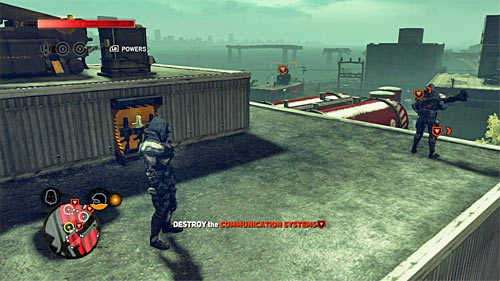 There are three objects to be destroyed in locations [132, 1334], [135, 1288] and [99, 1288] - [Main mission 10] The Mad Scientist | Main missions - Main missions - Prototype 2 Game Guide