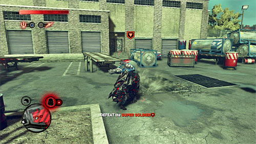 You will now proceed to the main part of the fight with the super soldier - [Main mission 10] The Mad Scientist | Main missions - Main missions - Prototype 2 Game Guide