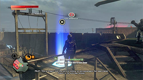 Your target is in location [276, 979] but I do not recommend using the stairs, because they are located close to the viral detector - [Main mission 13] The Airbridge | Main missions - Main missions - Prototype 2 Game Guide