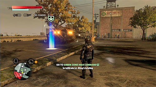 The next place where you have to go is in location [661, 1426] - [Main mission 14] Enemies and Allies | Main missions - Main missions - Prototype 2 Game Guide