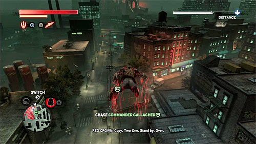 During the chase, help yourself of course with sprint, running over walls, long jumps and gliding - [Main mission 16] The White Light | Main missions - Main missions - Prototype 2 Game Guide