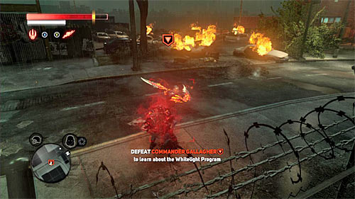 The fight with Gallagher is very similar to the one with Dr - [Main mission 16] The White Light | Main missions - Main missions - Prototype 2 Game Guide