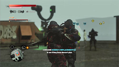 Scientists are stationing on the rooftop of very high building and their location is [812, 1469] - [Main mission 18] Taking the Castle | Main missions - Main missions - Prototype 2 Game Guide