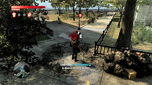 Keep fighting until bosss energy bar is almost empty and after receiving the last mission objective quickly run towards him to consume him - [Main mission 19] A Maze of Blood | Main missions - Main missions - Prototype 2 Game Guide