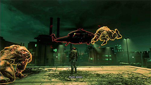 Target the helicopter by holding left trigger and then press right analog to order your brawlers to attack the machine - [Main mission 20] Alpha Wolf | Main missions - Main missions - Prototype 2 Game Guide