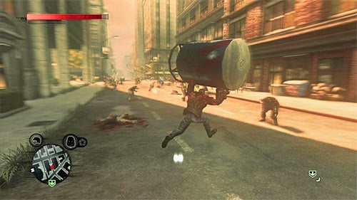 Do the same with other barrels - pick up each of them and deliver to the incinerator - [Main mission 24] Burned from Memory | Main missions - Main missions - Prototype 2 Game Guide