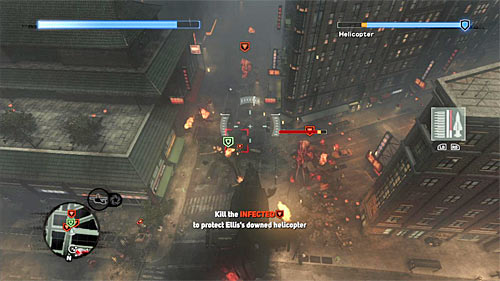 Start with descending your altitude (left trigger) - [Main mission 26] Fly in the Ointment | Main missions - Main missions - Prototype 2 Game Guide