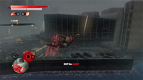 Right after consuming all commanders, leave the base (it is best to jump over the water pool and not heading directly to the main exit) - [Main mission 26] Fly in the Ointment | Main missions - Main missions - Prototype 2 Game Guide