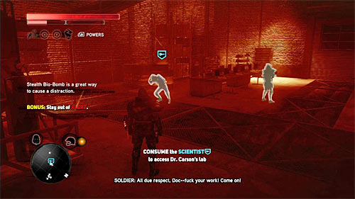 Wait until the scientist stops in the new place - [Main mission 29] Lost in the System | Main missions - Main missions - Prototype 2 Game Guide