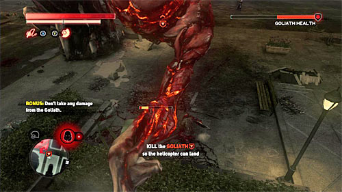 Start attacking the goliath with the whip, waiting for the opportunity to attack his other limb - [Main mission 29] Lost in the System | Main missions - Main missions - Prototype 2 Game Guide