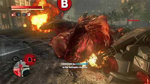 Keep fighting until goliaths energy bar is almost empty - [Main mission 29] Lost in the System | Main missions - Main missions - Prototype 2 Game Guide