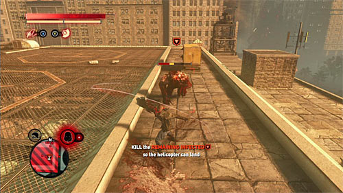 There are few brawlers to be eliminated and if you do not want to additionally fight Blackwatch soldiers and gun turrets, you might move away from the place you fought goliath and wait for brawlers there - [Main mission 29] Lost in the System | Main missions - Main missions - Prototype 2 Game Guide