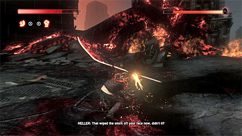 In addition to hammerfist, you could use Blades, which were not available in the first part of the fight - [Main mission 31] Murder Your Maker | Main missions - Main missions - Prototype 2 Game Guide