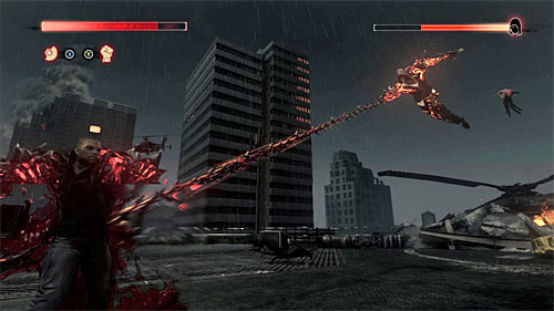 In the second part of the fight Mercer will be using some of the previously described attack, but he will also have two new ones - [Main mission 31] Murder Your Maker | Main missions - Main missions - Prototype 2 Game Guide