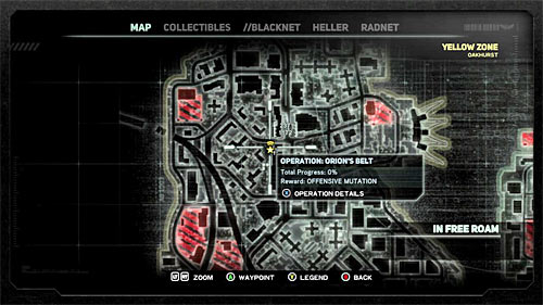 In order to start this mission, you have to get to location [237, 1172], specifically to Blacknet terminal - [Blacknet mission 1] Operation: Orions Belt | Blacknet missions - Blacknet missions - Prototype 2 Game Guide