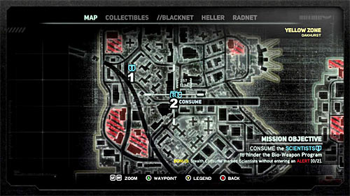 When you open the map, you should notice two groups of scientists there (screen above) - [Blacknet mission 4] Operation: Manticore | Blacknet missions - Blacknet missions - Prototype 2 Game Guide