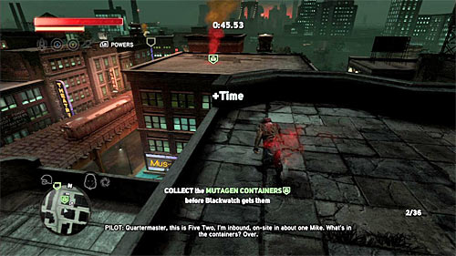 Now you have to prepare for some kind of race, because your task is to pick up containers in certain time limit (there is a counter visible on the screen) - [Blacknet mission 5] Operation: Keyhole | Blacknet missions - Blacknet missions - Prototype 2 Game Guide