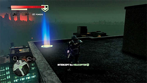 Fortunately you do not have to look for the helicopter, because the only thing to do is to get to the shiny circle in location [856, 1233] - [Blacknet mission 6] Operation: Jack-Of-All-Trades | Blacknet missions - Blacknet missions - Prototype 2 Game Guide