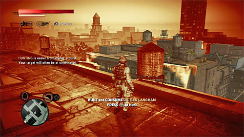 As you probably remember, it is best to start the hunt with getting to the rooftop of one of the highest buildings in the area - [Blacknet mission 7] Operation: Red Glacier | Blacknet missions - Blacknet missions - Prototype 2 Game Guide