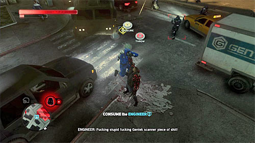 Consuming the engineer is very easy, because Heller should land near the last destroyed helicopter - [Blacknet mission 7] Operation: Red Glacier | Blacknet missions - Blacknet missions - Prototype 2 Game Guide