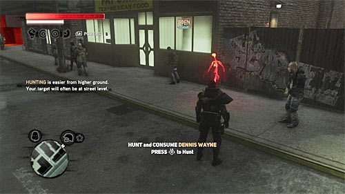 Dennis Wayne should be walking in the central part of the green zone and his approximate location is [785, 1425] - [Blacknet mission 8] Operation: Vivid Future | Blacknet missions - Blacknet missions - Prototype 2 Game Guide