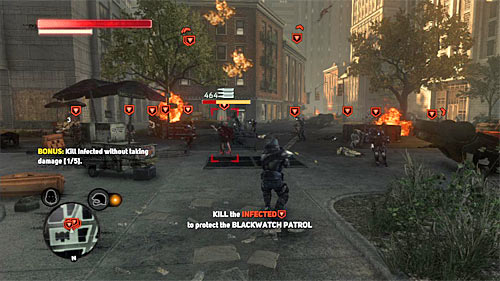 Note the new bonus objective, which concerns killing 5 enemies without being injured - [Blacknet mission 9] Operation: Spotted Cat - p. 1 | Blacknet missions - Blacknet missions - Prototype 2 Game Guide