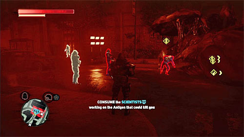 There are three characters to be eliminated in location [583, 740] and instead of starting the fight I recommend to consume them quietly - [Blacknet mission 9] Operation: Spotted Cat - p. 1 | Blacknet missions - Blacknet missions - Prototype 2 Game Guide