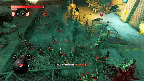 During fights with elite enemies I suggest using area attacks (Devastator, air charged) and dodge often (so they cant grab you to use the bio-bomb) - [Blacknet mission 9] Operation: Spotted Cat - p. 2 | Blacknet missions - Blacknet missions - Prototype 2 Game Guide