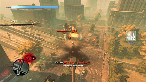 The second option is to obtain the helicopter and in order to do this I suggest moving to another Blackwatch base in location [750, 208] - [Blacknet mission 9] Operation: Spotted Cat - p. 2 | Blacknet missions - Blacknet missions - Prototype 2 Game Guide