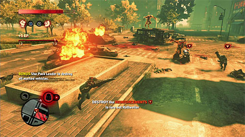 When the brawlers are taking care of the APC, you can eliminate standard Blackwatch soldiers - [Blacknet mission 9] Operation: Spotted Cat - p. 2 | Blacknet missions - Blacknet missions - Prototype 2 Game Guide
