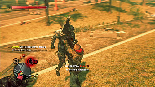 Only after destroying APCs order brawlers to attack the tank - [Blacknet mission 9] Operation: Spotted Cat - p. 2 | Blacknet missions - Blacknet missions - Prototype 2 Game Guide