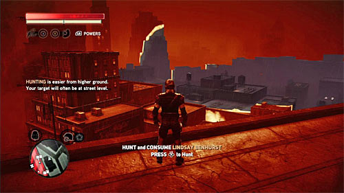 As you probably remember, it is best to start the hunt with getting to the rooftop of one of the highest building in area - [Blacknet mission 10] Operation: Long Horizon | Blacknet missions - Blacknet missions - Prototype 2 Game Guide