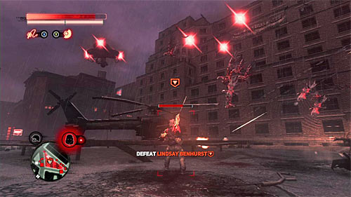 Notice that Lindsay has ability to summon birds - [Blacknet mission 10] Operation: Long Horizon | Blacknet missions - Blacknet missions - Prototype 2 Game Guide